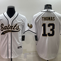 Men's New Orleans Saints Michael Thomas #13 White Game Jersey1 Joint Edition