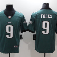 Men's Philadelphia Eagles Nick Foles #9 Midnight Green Game Jersey1