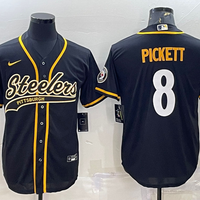 Men's Pittsburgh Steelers Kenny Pickett #8 Black Player Jersey1