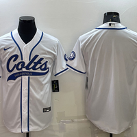 Men's Indianapolis Colts White Blank Jersey1