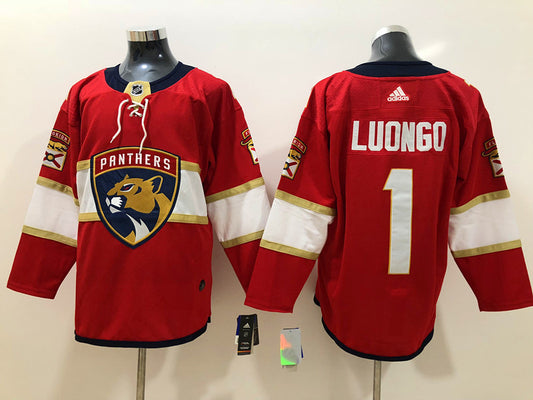 Men's Florida Panthers Roberto Luongo #1 Red Home Breakaway Player Jersey1