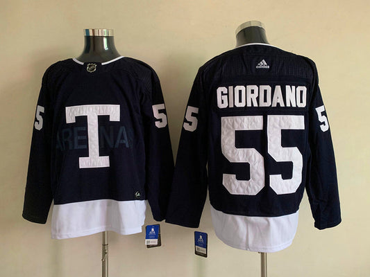 Men's Toronto Maple Leafs Mark Giordano #55 Blue Player Jersey1