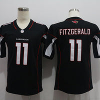 Men's Arizona Cardinals Larry Fitzgerald #11 Black Game Jersey1