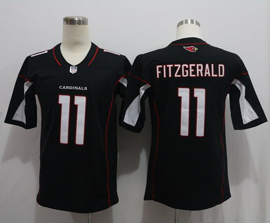 Men's Arizona Cardinals Larry Fitzgerald #11 Black Game Jersey1