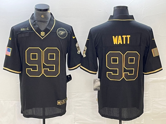 Men's Arizona Cardinals J.J. Watt #99 Black Player Jersey1