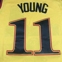 Men's Atlanta Hawks Trae Young Yellow 2021/22 Swingman Jersey1 - City Edition