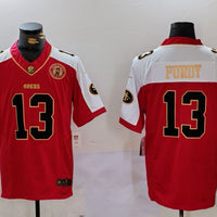 Men's San Francisco 49ers Brock Purdy #13 Scarlet Game Player Jersey1