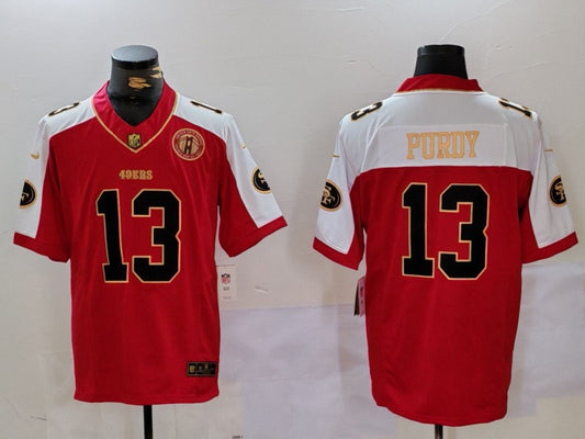 Men's San Francisco 49ers Brock Purdy #13 Scarlet Game Player Jersey1