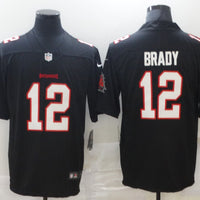 Men's Tampa Bay Buccaneers Tom Brady #12 Black Player Game Jersey1
