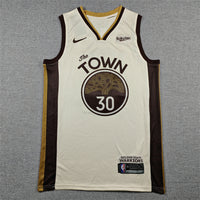 Men's Golden State Warriors Stephen Curry #30 Tan 2025/26 Swingman Jersey - City Edition
