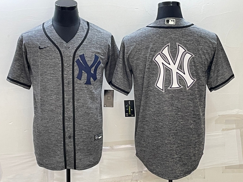 Men's New York Yankees1 Gray Alternate Player Jersey