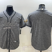 Men's New Orleans Saints Gray Blank Jersey1