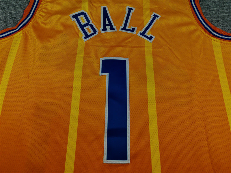 Men's Charlotte Hornets LaMelo Ball #1 Orange 2025/26 Swingman Jersey - City Edition