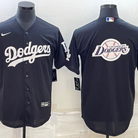 Men's Los Angeles Dodgers Black Collection Player Jersey1