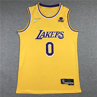 Men's Los Angeles Lakers Russell Westbrook Gold 2020/21 Fast Break Player Jersey1