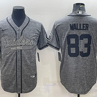 Men's Las Vegas Raiders Darren Waller #83 Gray Player Jersey1 Joint Edition
