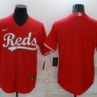 Men's Cincinnati Reds Red Alternate Replica Blank Jersey1