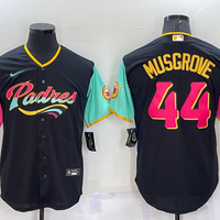 Men's San Diego Padres Joe Musgrove #44 Black Stitched Jersey1