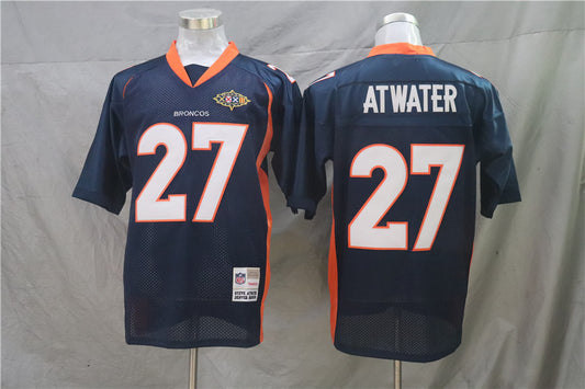 Men's Denver Broncos Steve Atwater Mitchell & Ness Navy Legacy Replica Jersey1