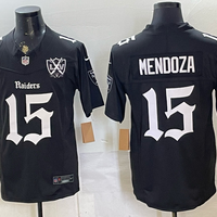 Men's Las Vegas Raiders Fernando Mendoza #15 Black Alternate Game Player Jersey