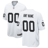 Custom1 Las Vegas Raiders White Game Jersey1