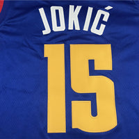 Men's Denver Nuggets Nikola Jokic #15 NBA Player Jersey1 - Retro Blue