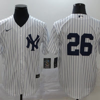 Men's New York Yankees DJ LeMahieu #26 White Replica Player Name Jersey1