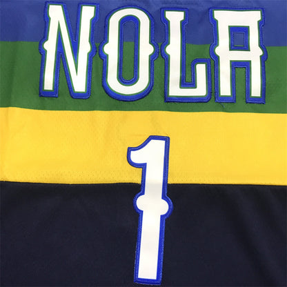 Men's New Orleans Pelicans Zion Williamson #1 Navy Swingman Jersey1