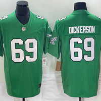 Men's Philadelphia Eagles Landon Dickerson #69 Kelly Green Alternate Game Jersey1