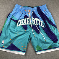 Men's Charlotte Hornets Teal Swingman Pocket Shorts11