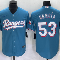 Men's Texas Rangers Adolis Garcia #53 Blue Replica Player Jersey1