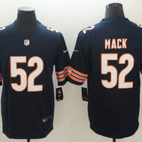 Men's Chicago Bears Khalil Mack #52 Navy Game Jersey1