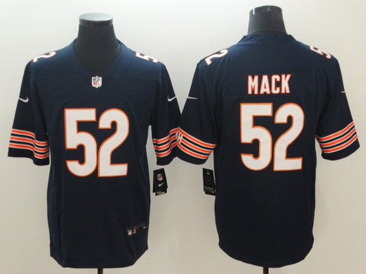 Men's Chicago Bears Khalil Mack #52 Navy Game Jersey1