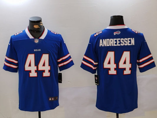 Men's Buffalo Bills Joe Andreessen #44 Royal Game Jersey1