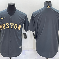 Men's Boston Red Sox Gray Blank Jersey1