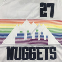 Men's Denver Nuggets Jamal Murray #27 NBA White Player Jersey1
