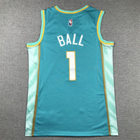 Men's Charlotte Hornets LaMelo Ball #1 Teal 2023/24 Swingman jersey1 - City Edition