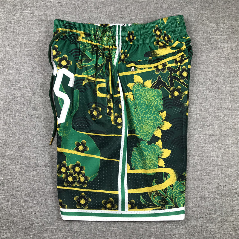 Men's Boston Celtics Year of Rabbit Edition Pocket Shorts1