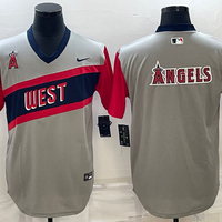 Men's Los Angeles Angels Gray Replica Baseball Jersey1