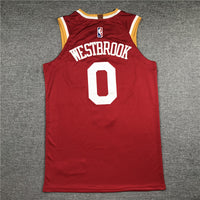 Men's Houston Rockets Russell Westbrook #0 NBA Classics Swingman Jersey1 - Retro Red