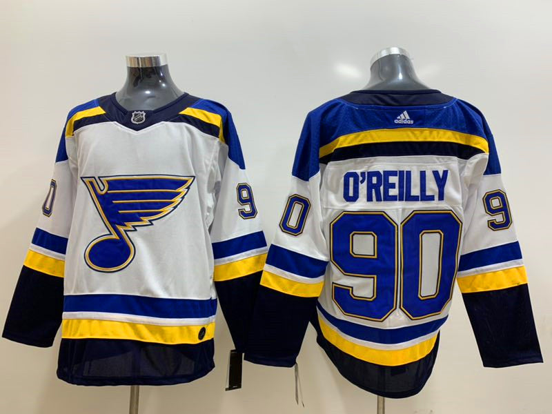 Men's St. Louis Blues Ryan O'Reilly #90 White Breakaway Player Jersey1