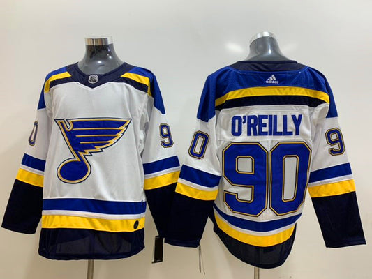 Men's St. Louis Blues Ryan O'Reilly #90 White Breakaway Player Jersey1