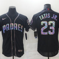 Men's San Diego Padres Fernando Tatis Jr. #23 Black Stitched Jersey1
