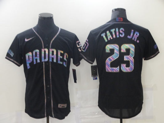 Men's San Diego Padres Fernando Tatis Jr. #23 Black Stitched Jersey1