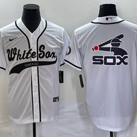 Men's Chicago White Sox White Replica Player Jersey1 Joint Edition