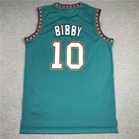 Men's Memphis Grizzlies Mike Bibby #10 Green Classics Swingman Jersey1