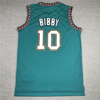 Men's Memphis Grizzlies Mike Bibby #10 Green Classics Swingman Jersey1