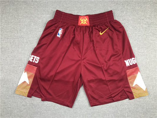 Men's Denver Nuggets Red City Edition Basketball Shorts1