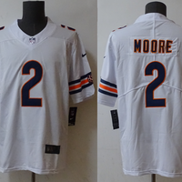 Men's Chicago Bears D.J. Moore #2 White Player Game Jersey
