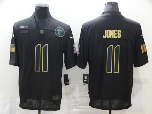 Men's Atlanta Falcons Julio Jones #11 Black Player Game Jersey1